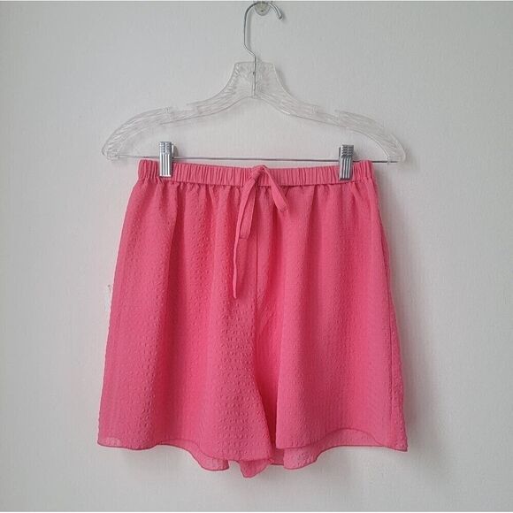 VICTORIA'S SECRET Pajama Short Set Sheer Pink Size Medium - Picture 6 of 8